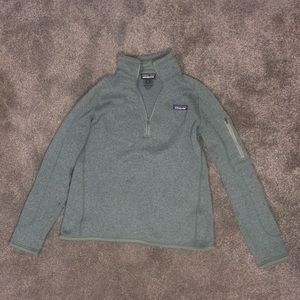 Patagonia 3/4 Zip Forest Green Fleece Sweater